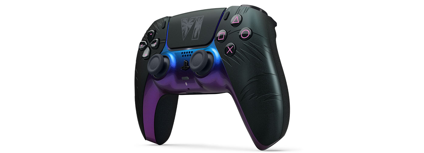 Detalhes do controle DualSense GTA VI preto